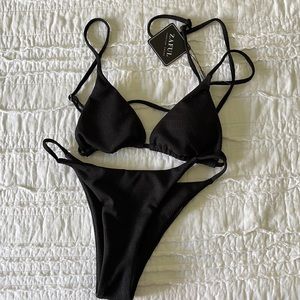 Zaful Ribbed Bikini NWT